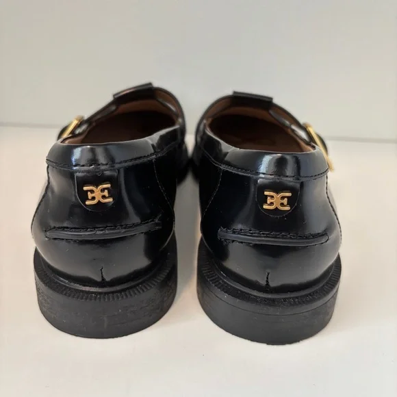Sam Edelman Elaina Black Loafers 7 - Picture 5 of 11